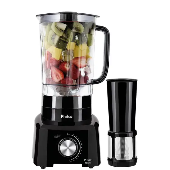 Liquidificador Philco PH900 12 Velocidades com Filtro Preto 1200W 127V