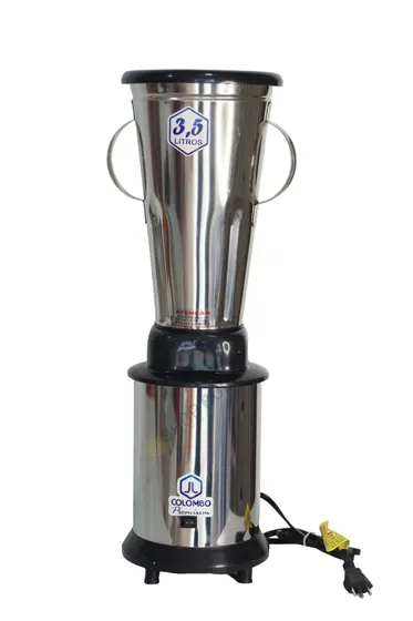 Liquidificador Profissional Industrial Baixa Rotação JL Colombo Copo Inoxidável Bivolt 700W 3,5L