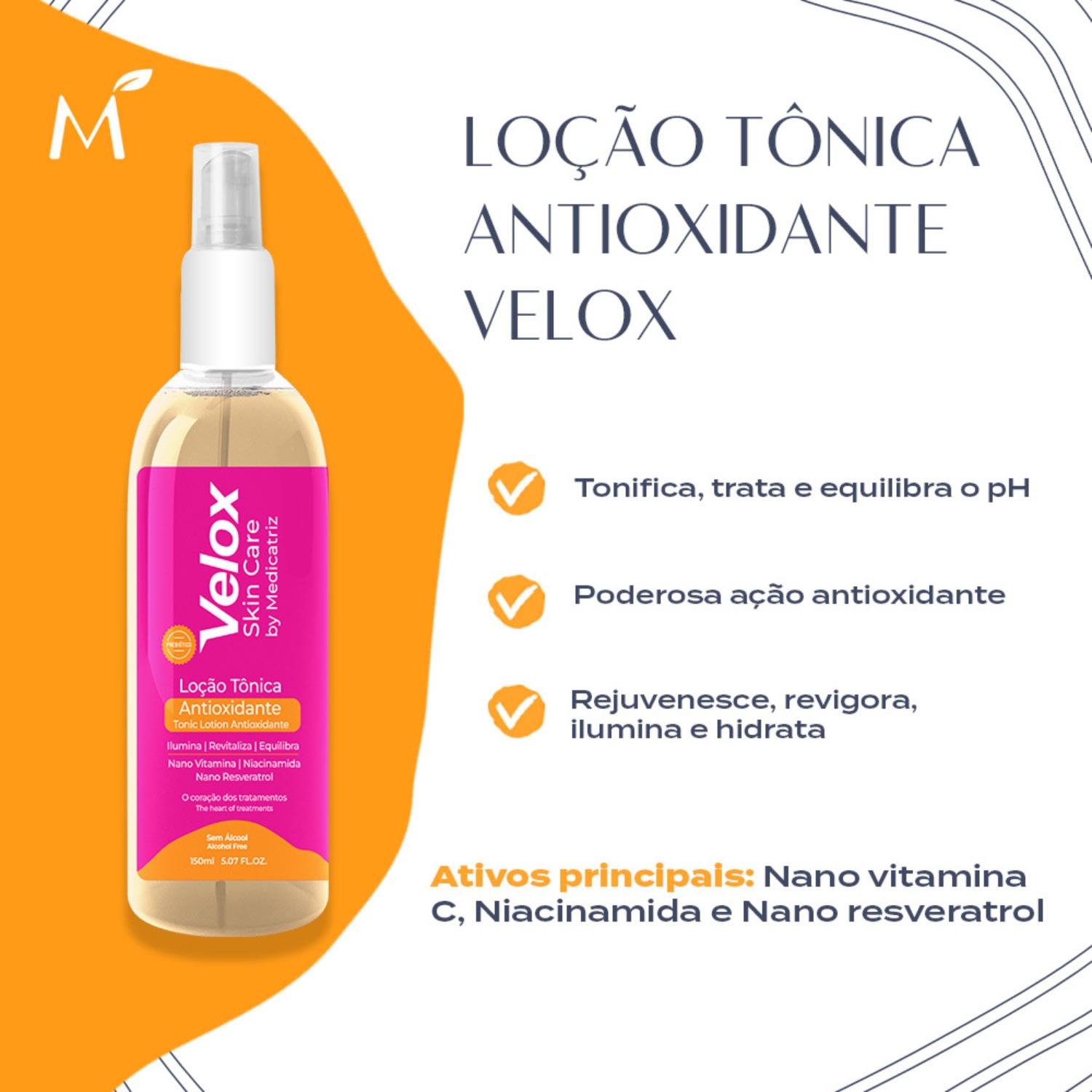 Locao Tonica Velox Antioxidante