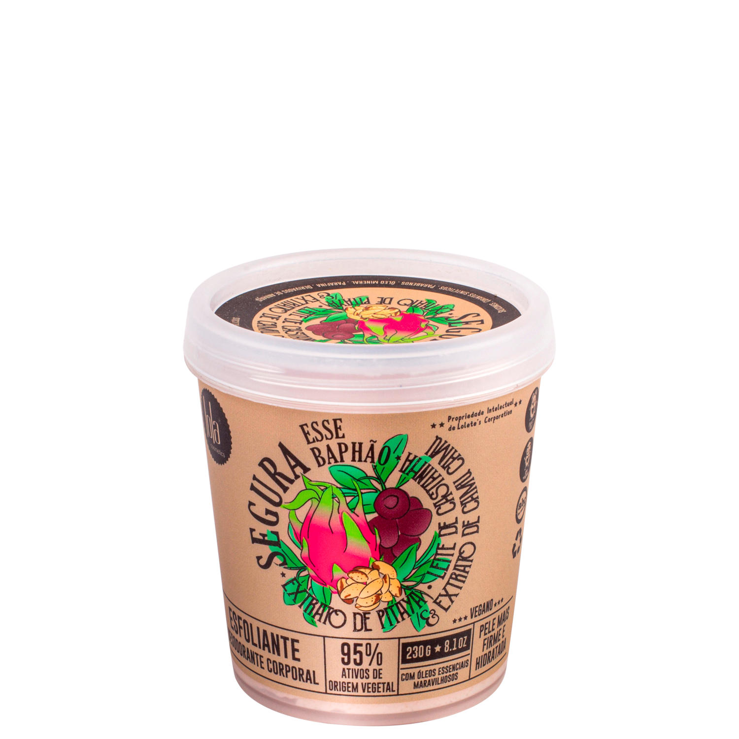 Esfoliante Lola Cosmetics Segura Esse Baphão Extrato de Pitaya 230g