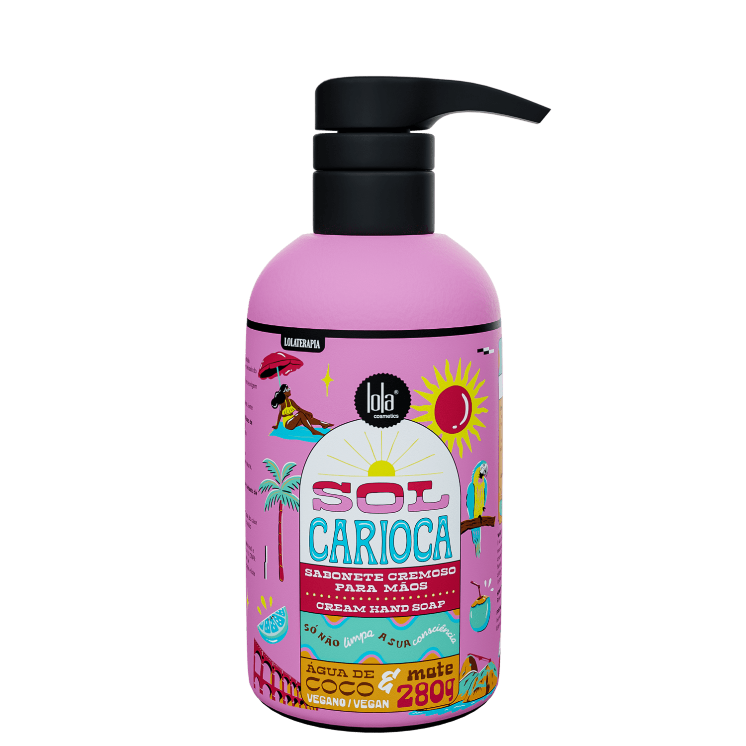 Sabonete Cremoso para Mãos Lola Cosmetics Sol Carioca 280g