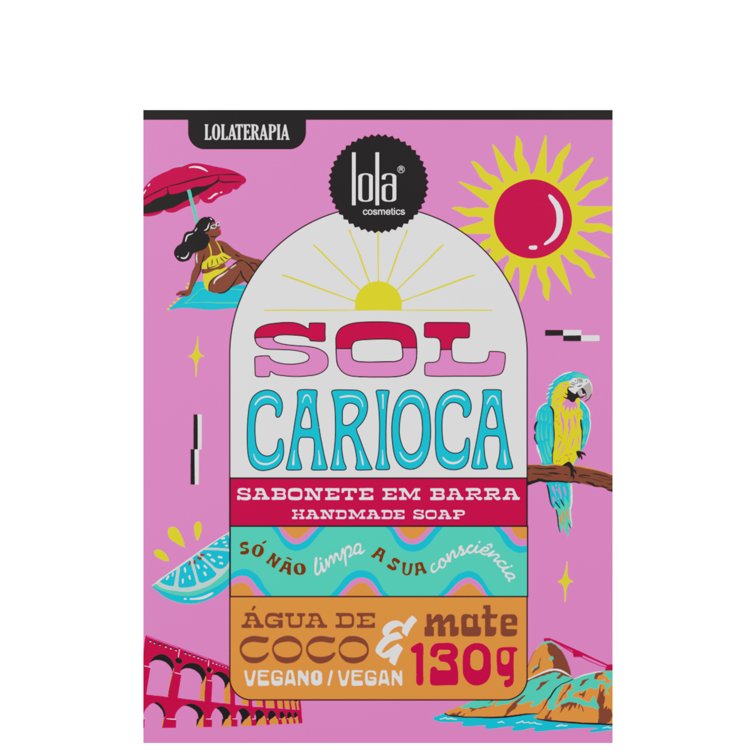 Sabonete em Barra Lola Cosmetics Sol Carioca 130g