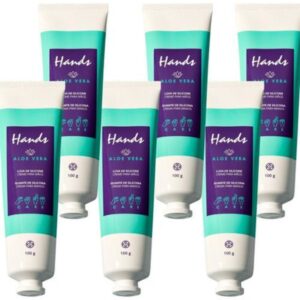 Luva de Silicone Creme para Mãos Hinode Kit 6 Unidades Luva de Silicone Creme para Mãos Hinode Kit 6 Unidades