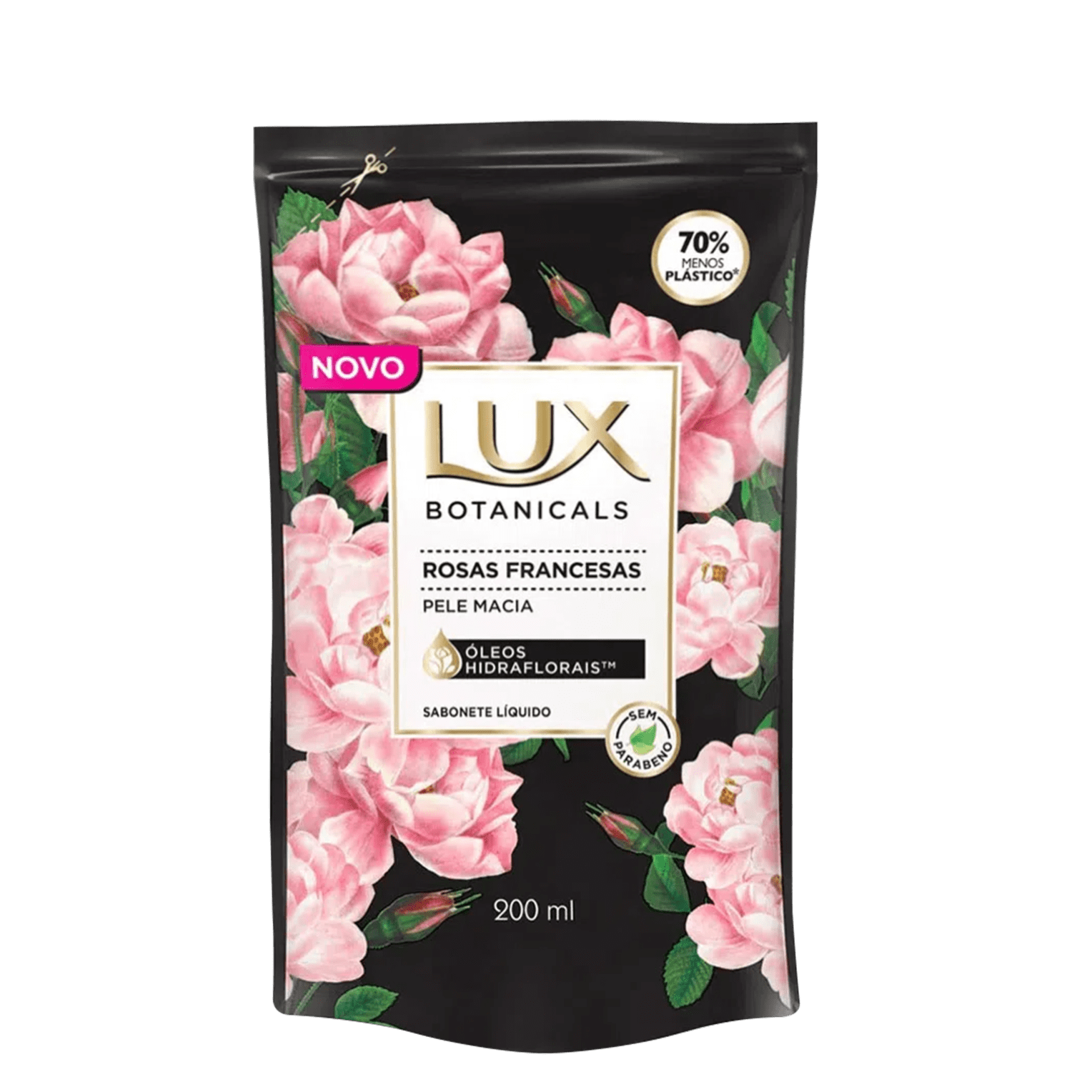 Sabonete Líquido Refil Lux Botanicals Rosas Francesas 200ml