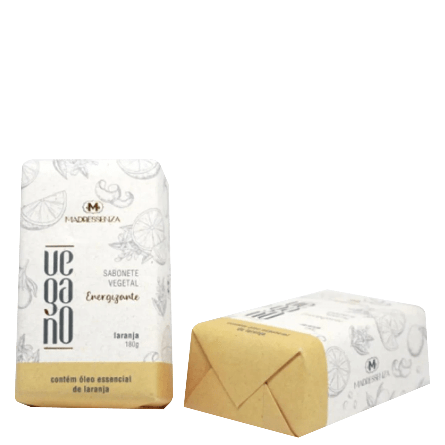 Sabonete em Barra Madressenza Vegano Exergizante Laranja 180g