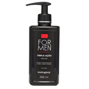 Sabonete Líquido Mahogany For Men Tripla Ação 300ml