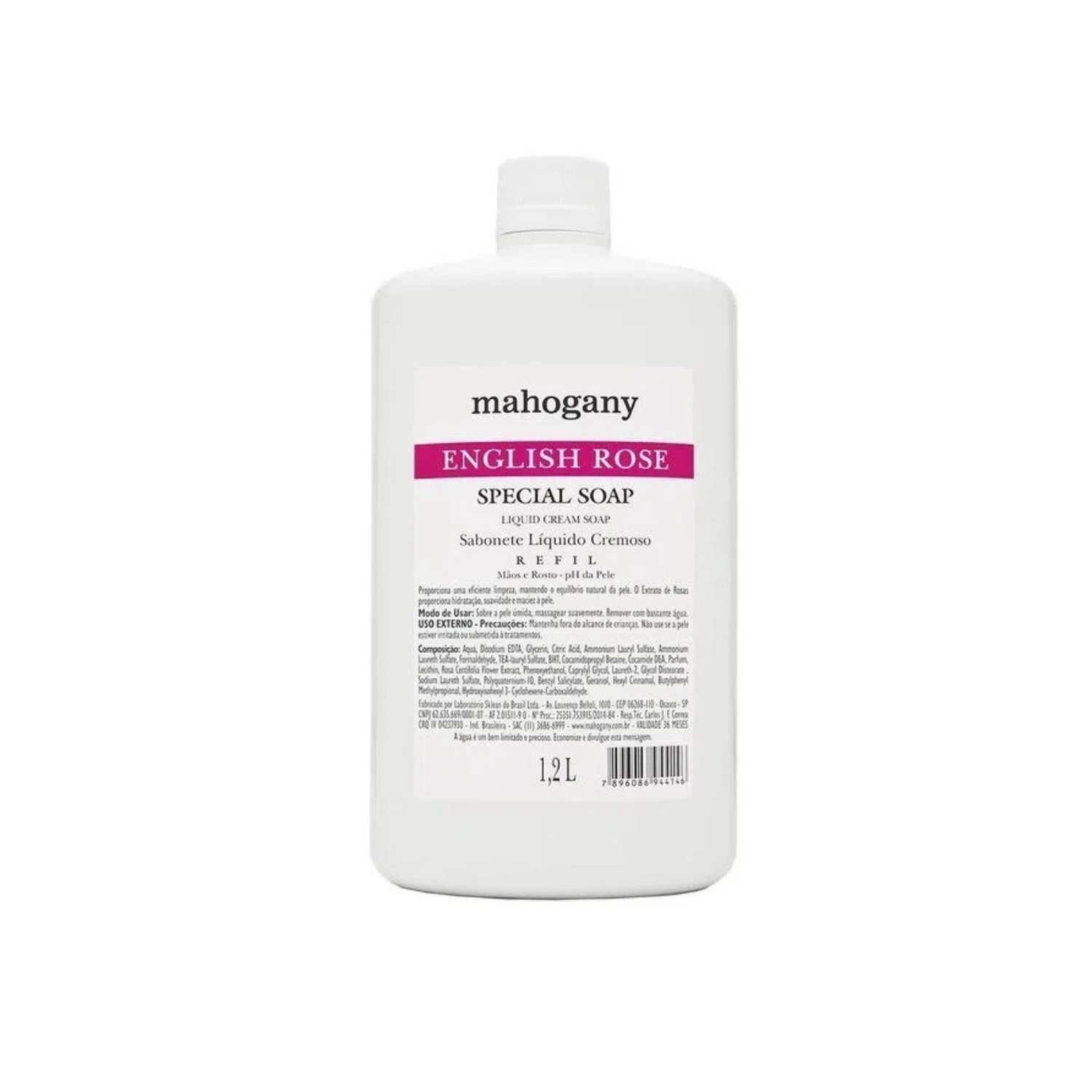 Refil Sabonete Líquido Mahogany English Rose 1,2L