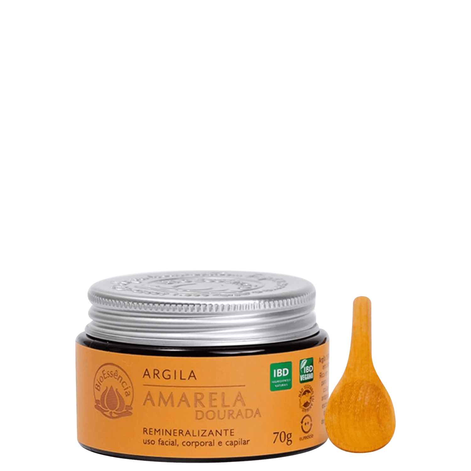Máscara Facial de Argila BioEssência Dourada