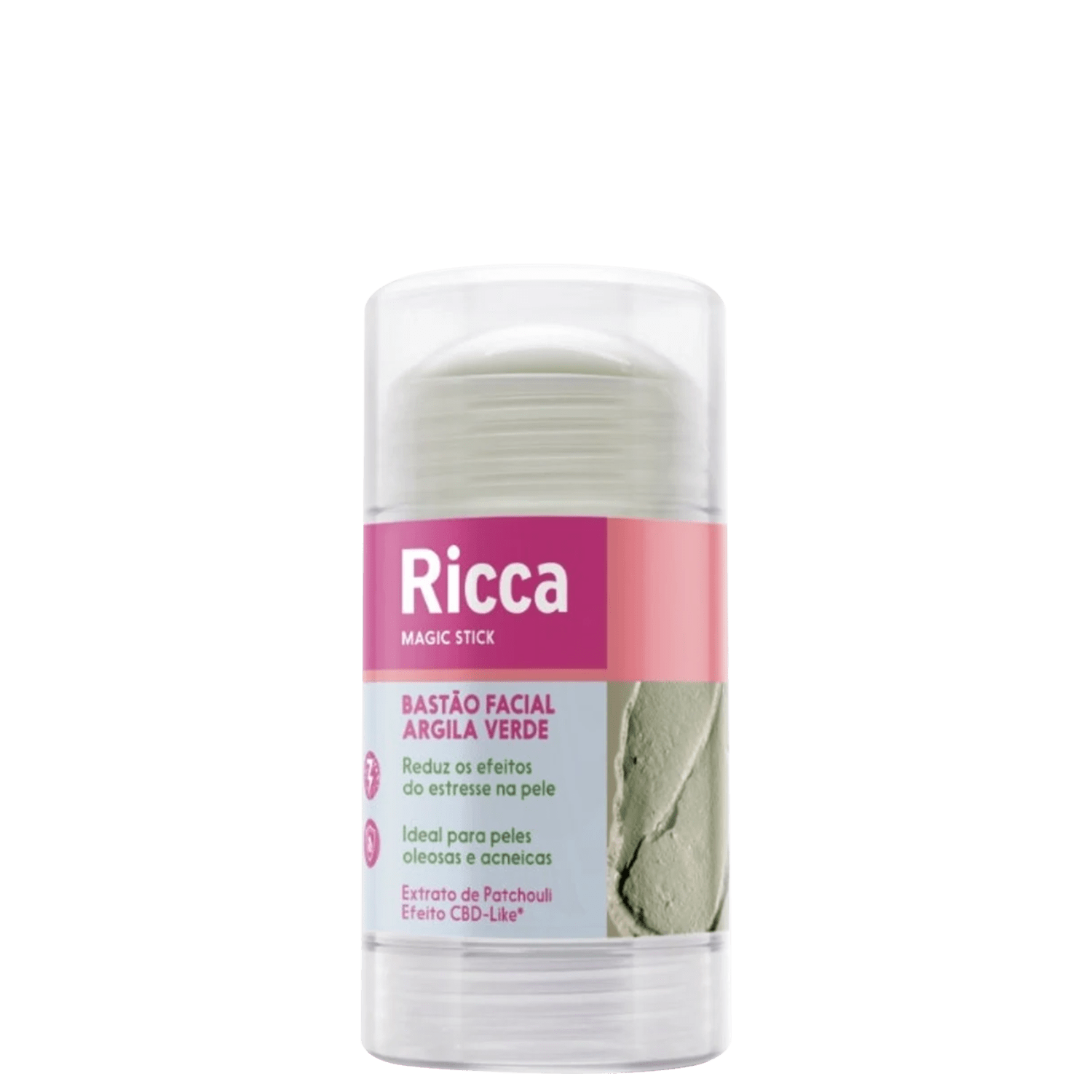 Máscara Facial Ricca Bastão Argila Verde