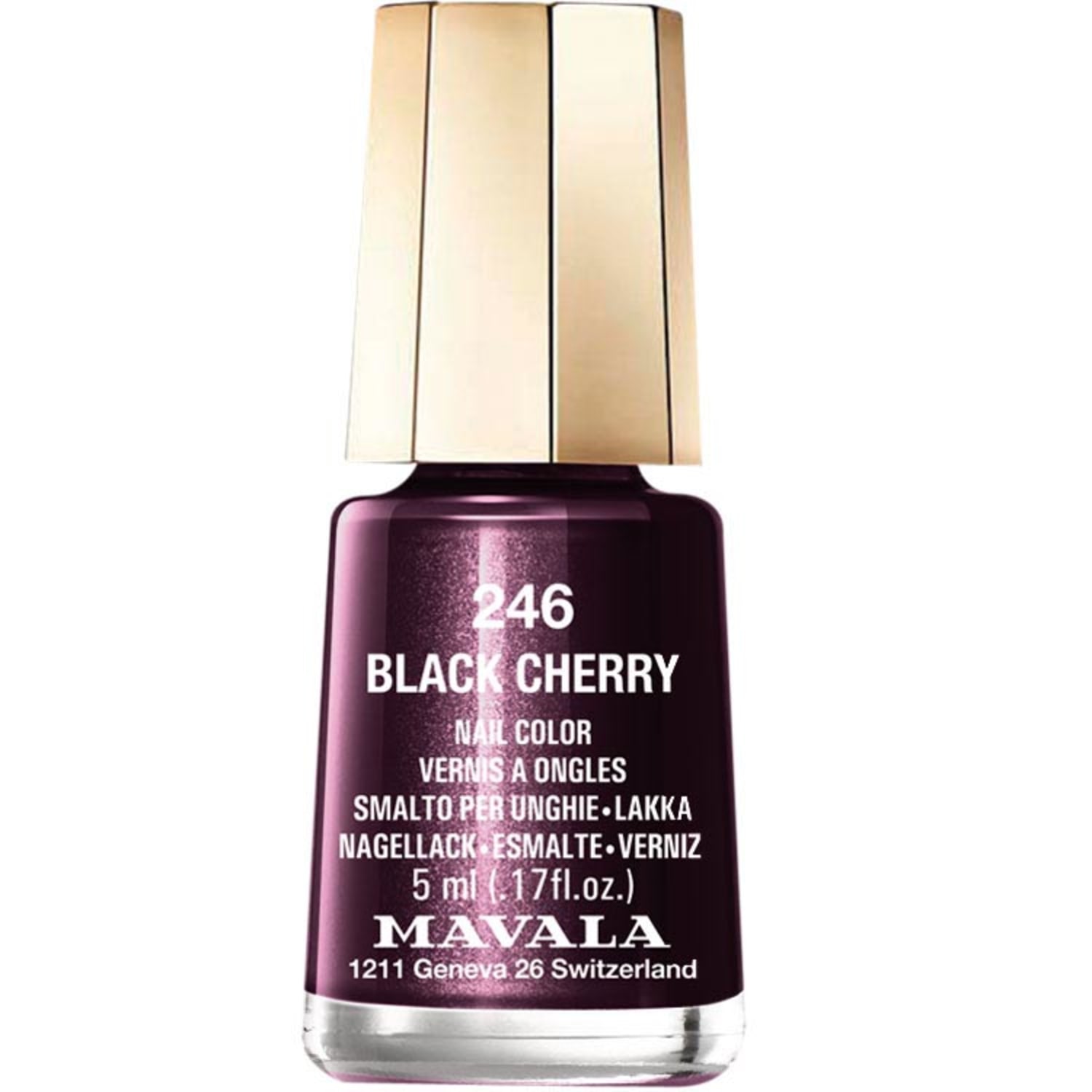Esmalte Cintilante Mavala Mini Colours Black Cherry 5ml