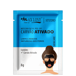 Máscara Facial Max Love Peel Off Carvão Ativado 8g