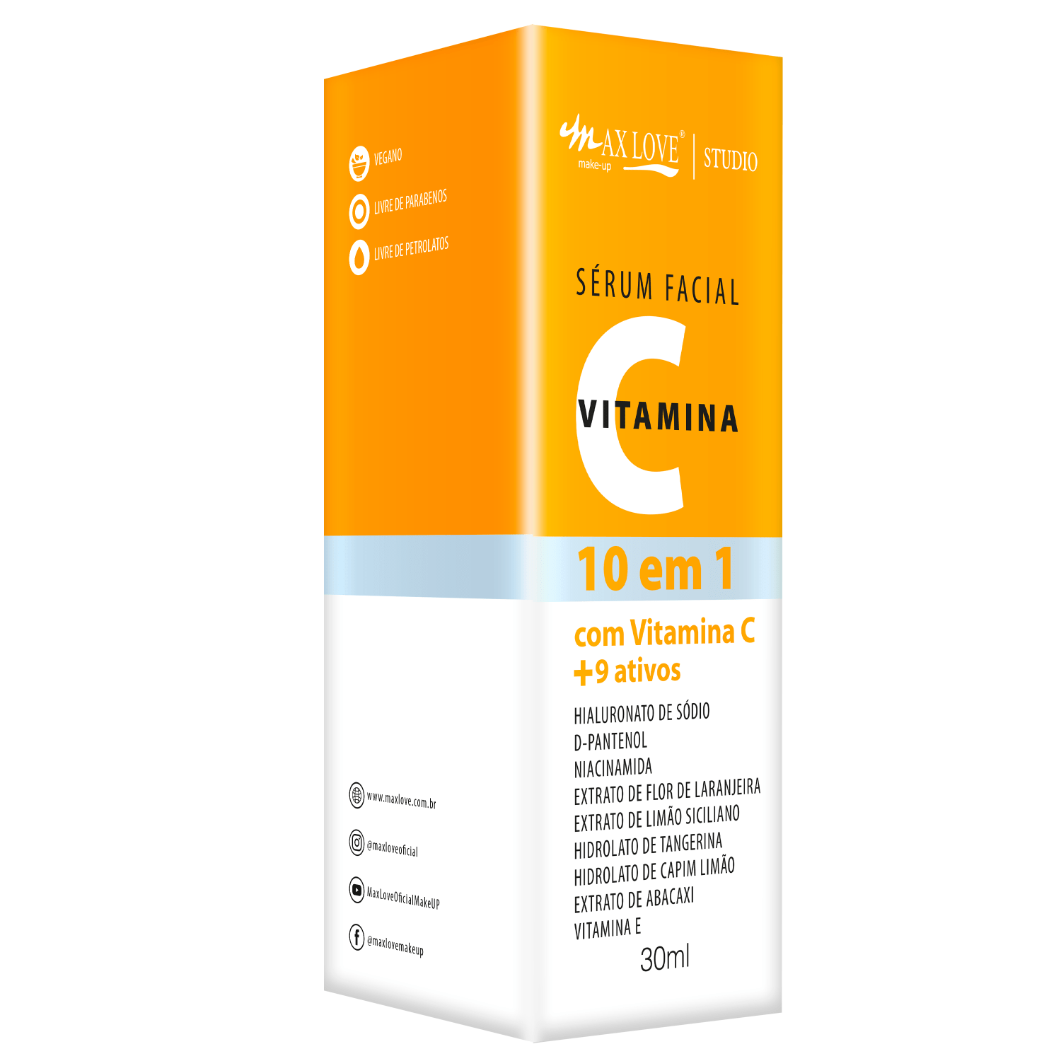 Sérum Facial Max Love Vitamina C 10 em 1 30ml
