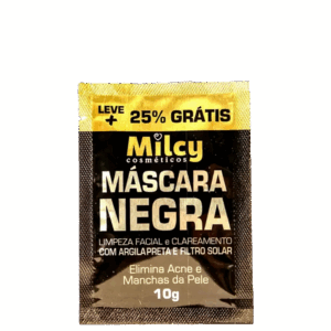 Máscara Facial Milcy Cosméticos Argila Negra 10g