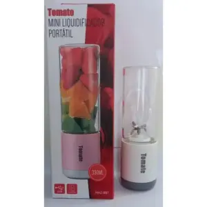 Mini Liquidificador Portátil Tomate MAZ-007 Copo de Vidro