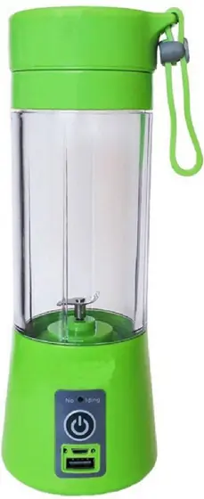 Mini Liquidificador Portátil Elétrico Bazar 110 Recarregável USB Verde