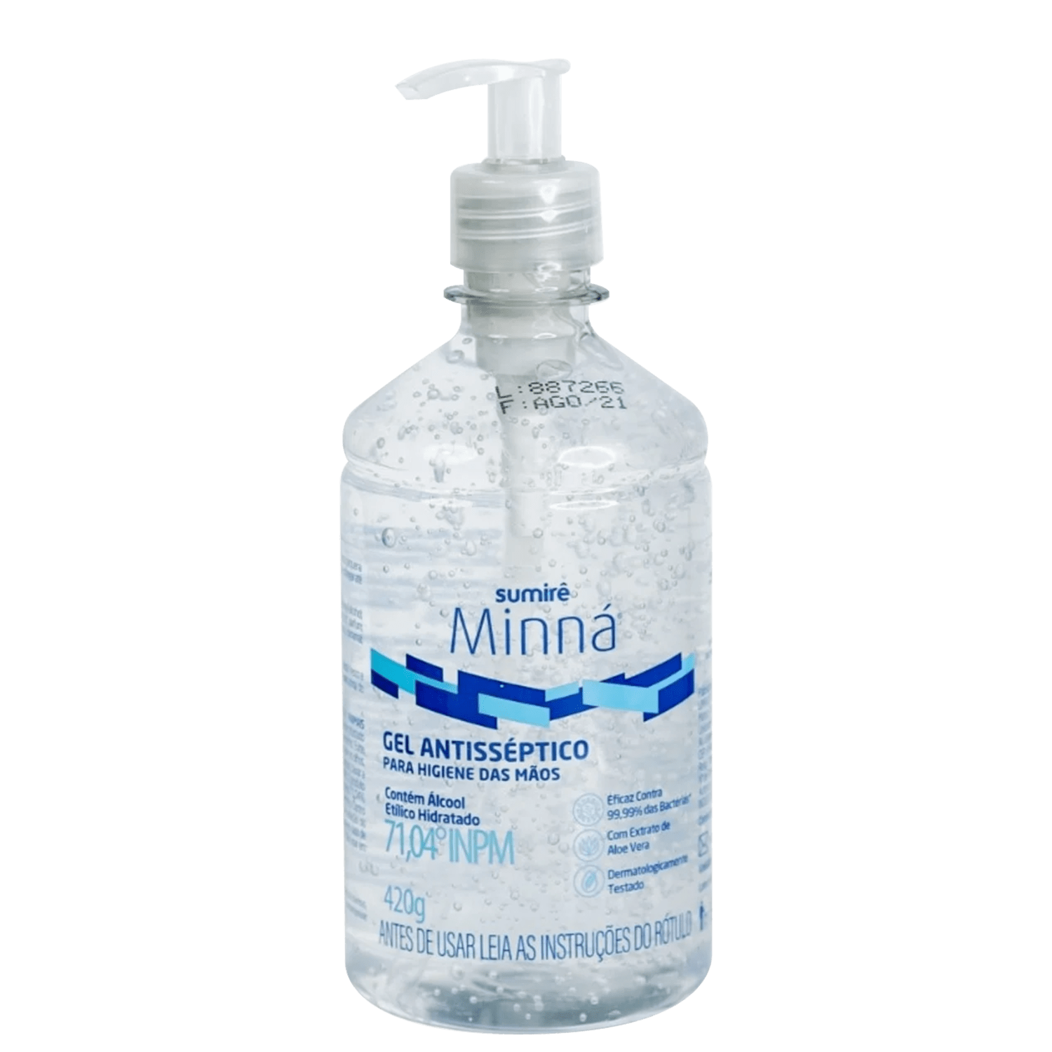 Gel Antisséptico para Mãos Minná 420g