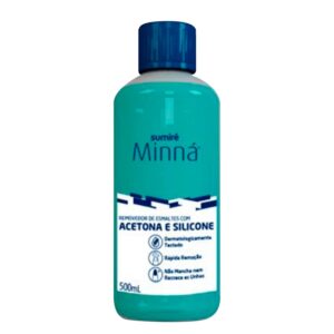 Removedor de Esmalte Minná com Acetona 500ml Removedor de Esmalte Minná com Acetona 500ml