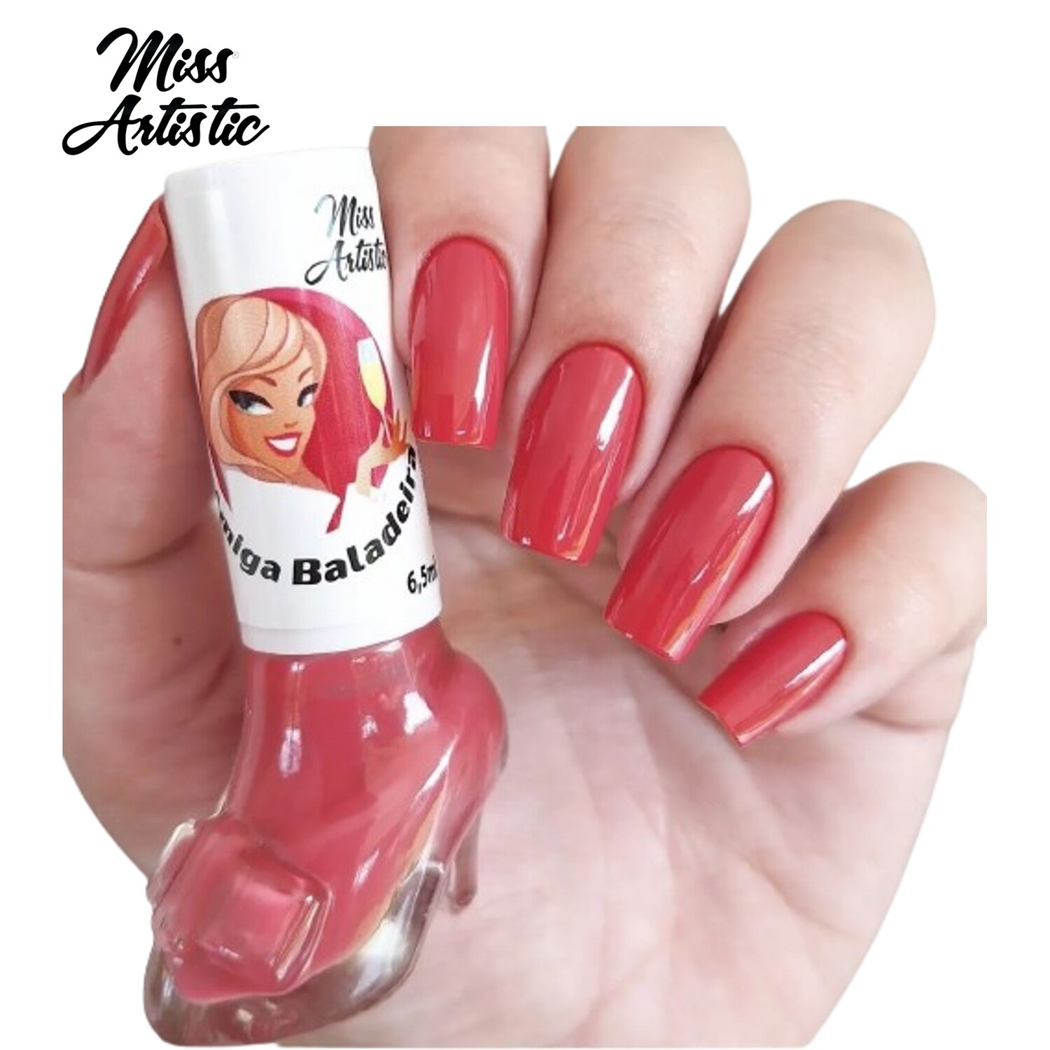 Esmalte Cremoso Miss Artistic Sapatinho Amigas Amiga Baladeira 6,5ml