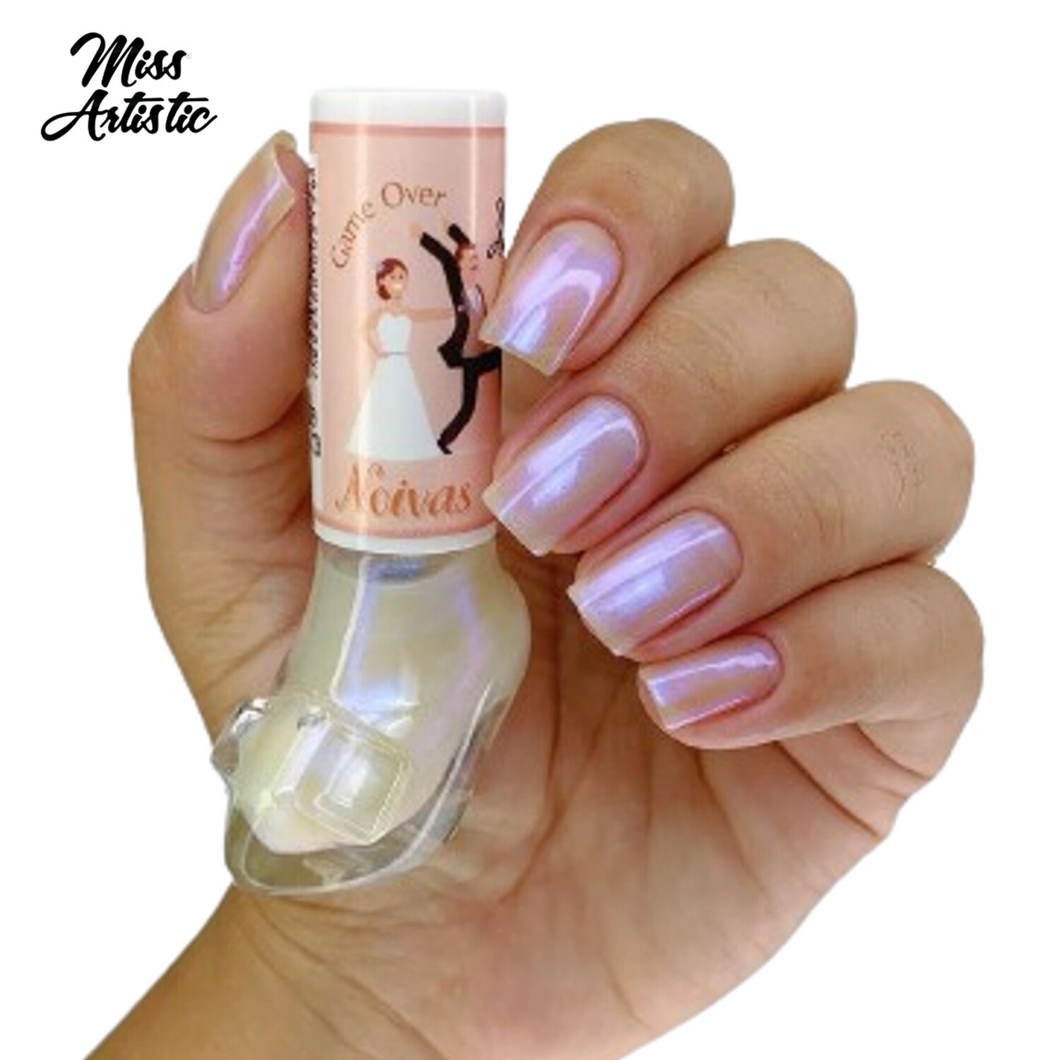 Esmalte Glitter Miss Artistic Sapatinho Noivas Game Over 6,5ml