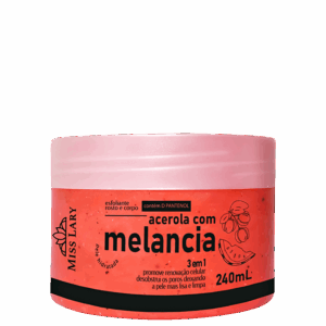 Esfoliante Miss Lary Acerola com Melancia Corpo e Rosto 240ml