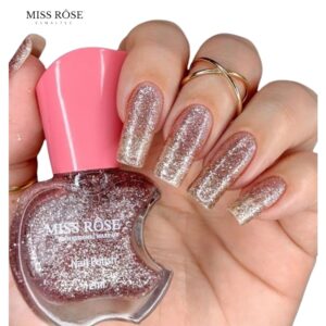 Esmalte Glitter Miss Rôse Cor A512 12ml