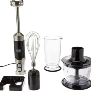 Mixer de Mão 3 em 1 Black+Decker com Processador e Batedor de Claras Mixer de Mão 3 em 1 Black+Decker com Processador e Batedor de Claras