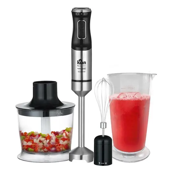 Mixer de Mão 3 em 1 Kian Turbo Preto 1000W 220V