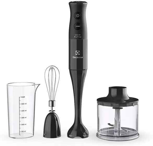 Mixer de Mão 3 em 1 Electrolux Preto 400W 110V EIB10