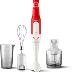 Mixer de Mão 3 em 1 Philips Walita Pro Mix Branco e Vermelho 400W 110V RI2622