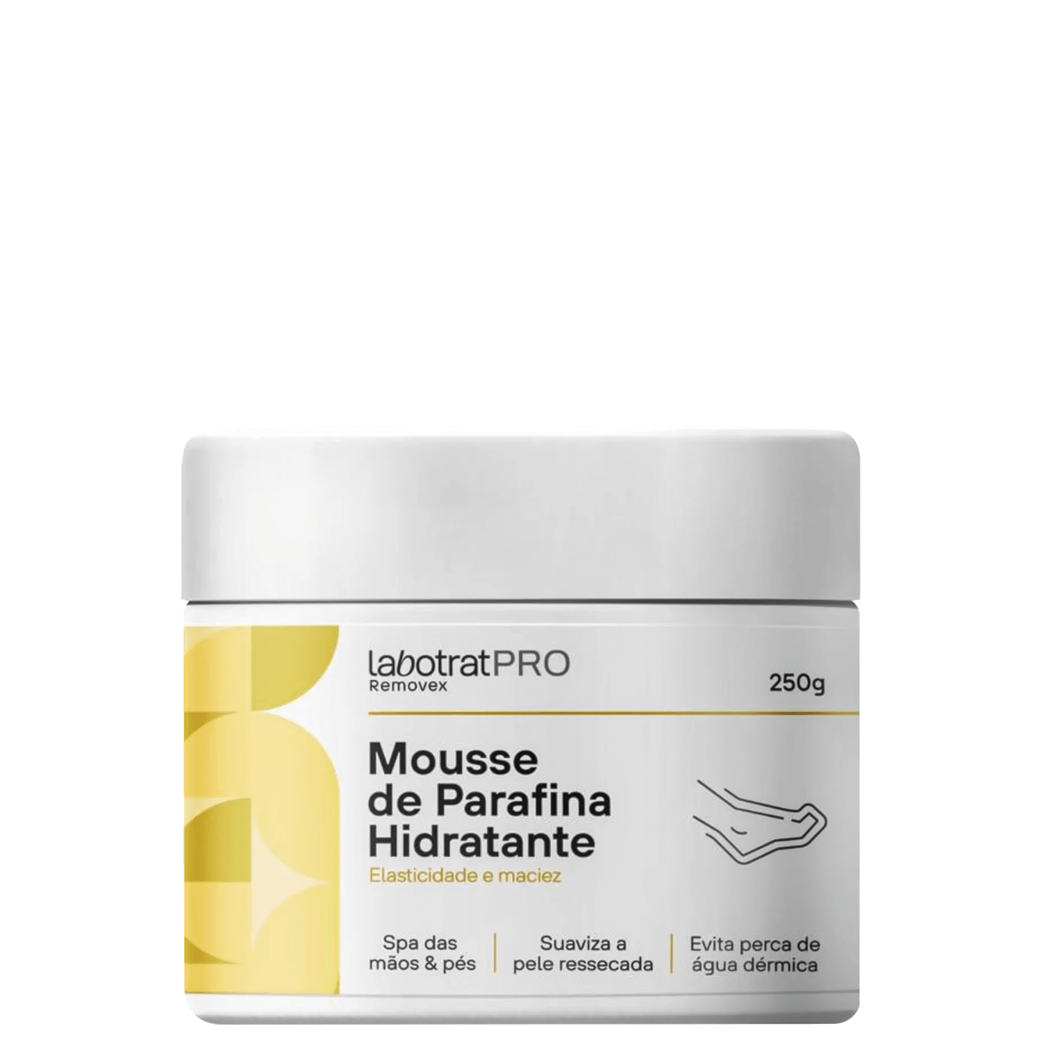 Mousse Parafina Labotrat Pro Removex Hidratante Elasticidade e Maciez 250g