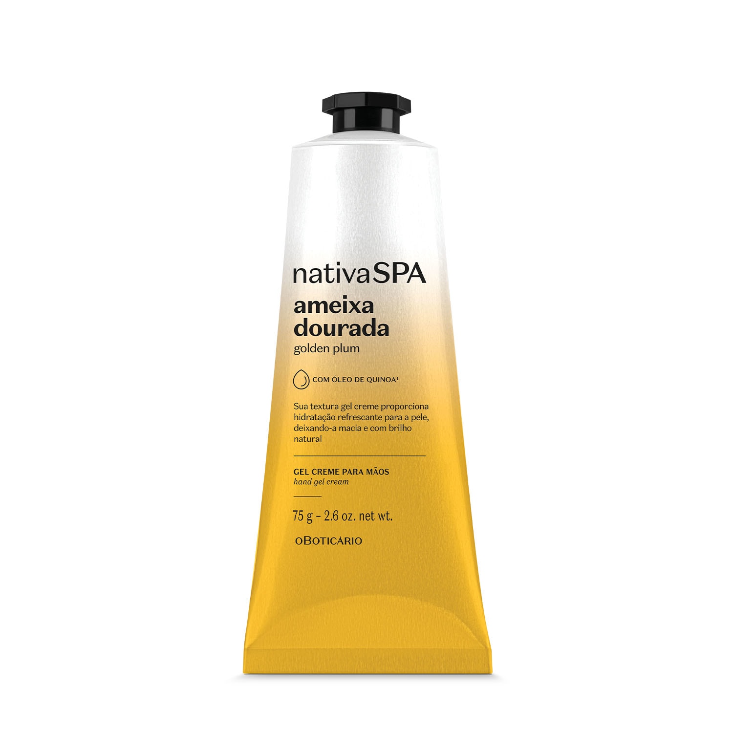 Gel Creme para Mãos Nativa SPA Ameixa Dourada O Boticário 75g
