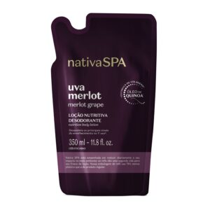 Refil Loção Corporal Nativa Spa O Boticário Uva Merlot Nutritiva Desodorante 350ml