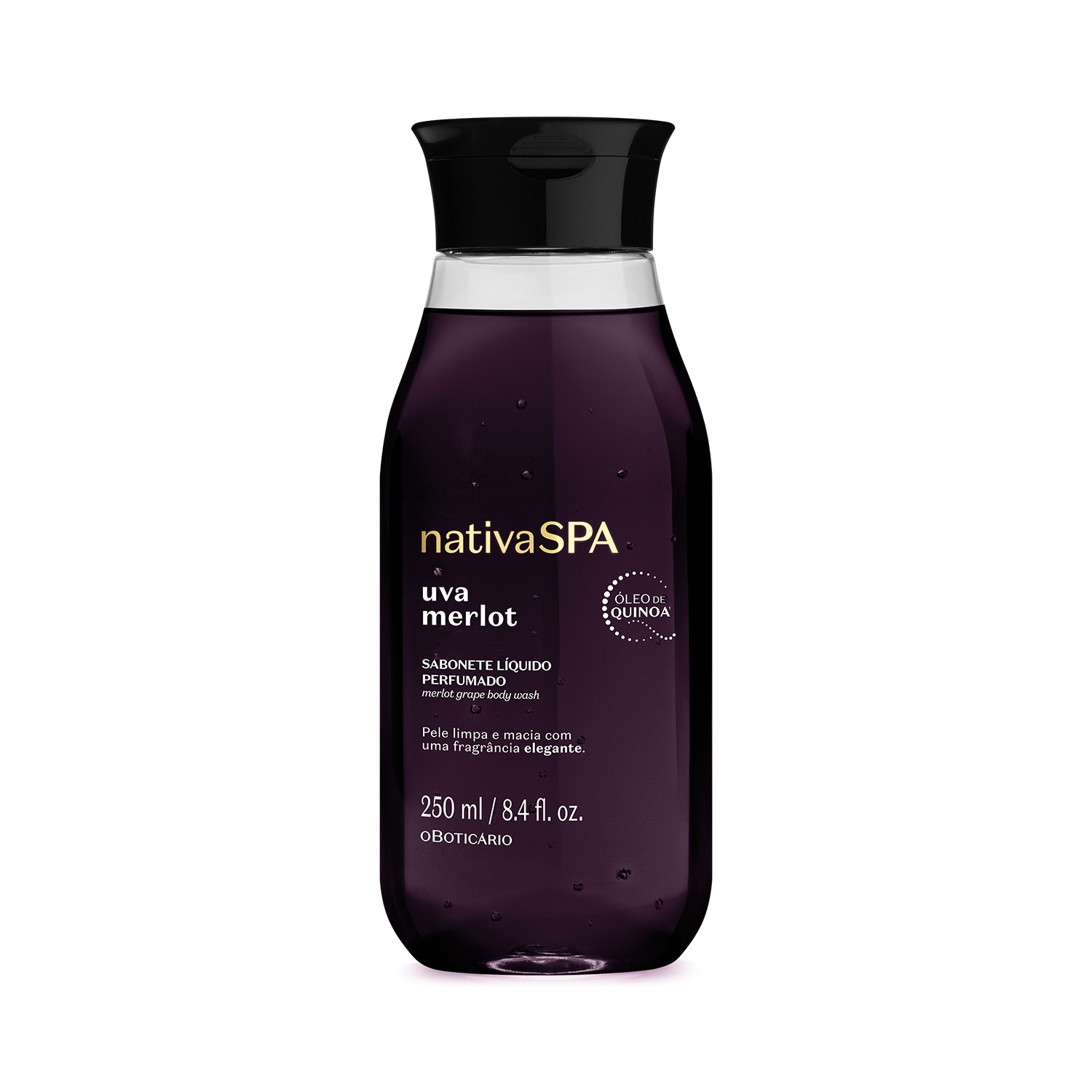 Sabonete Líquido Perfumado Nativa Spa o Boticário Uva Merlot 250ml