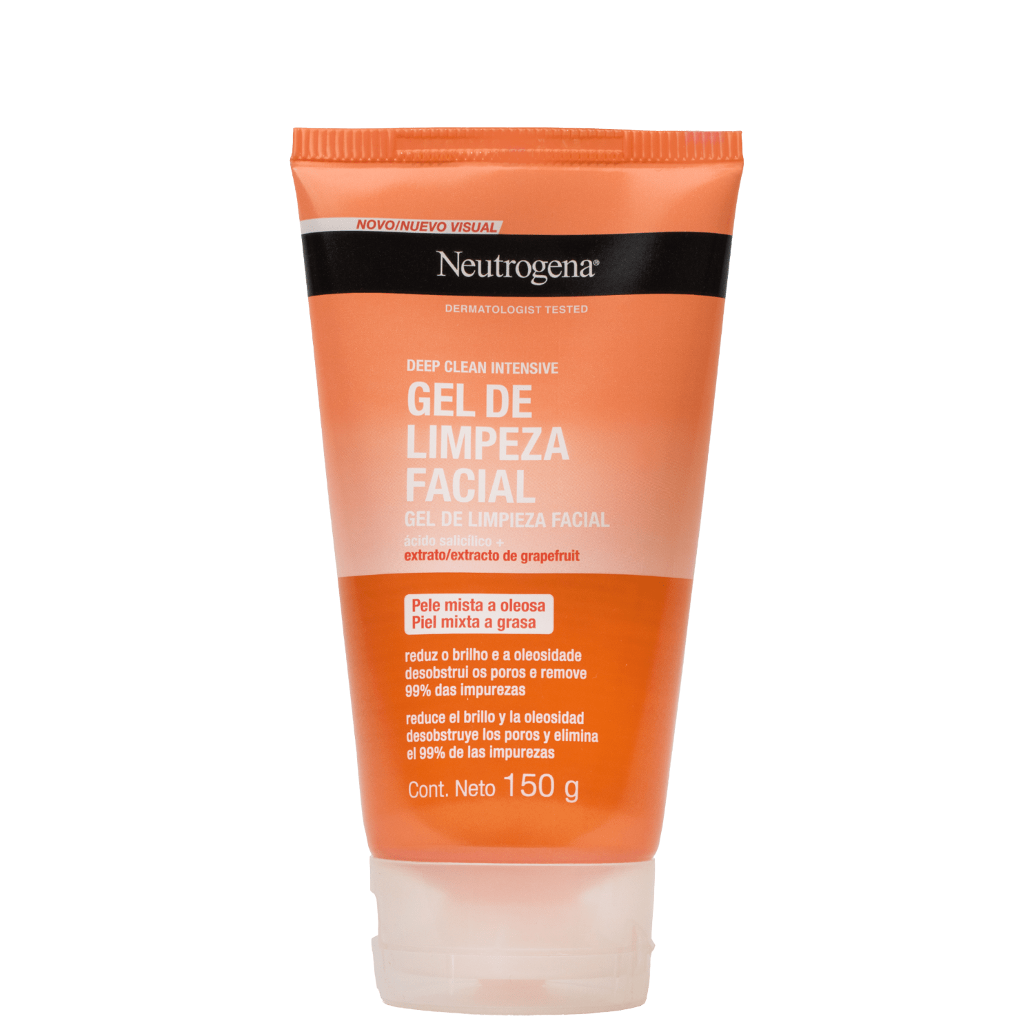 Sabonete Líquido Facial Neutrogena Deep Clean Grapefruit 150g