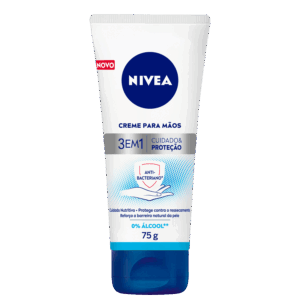 Creme para Mãos NIVEA Ação Antibacteriana 3 em 1 75g