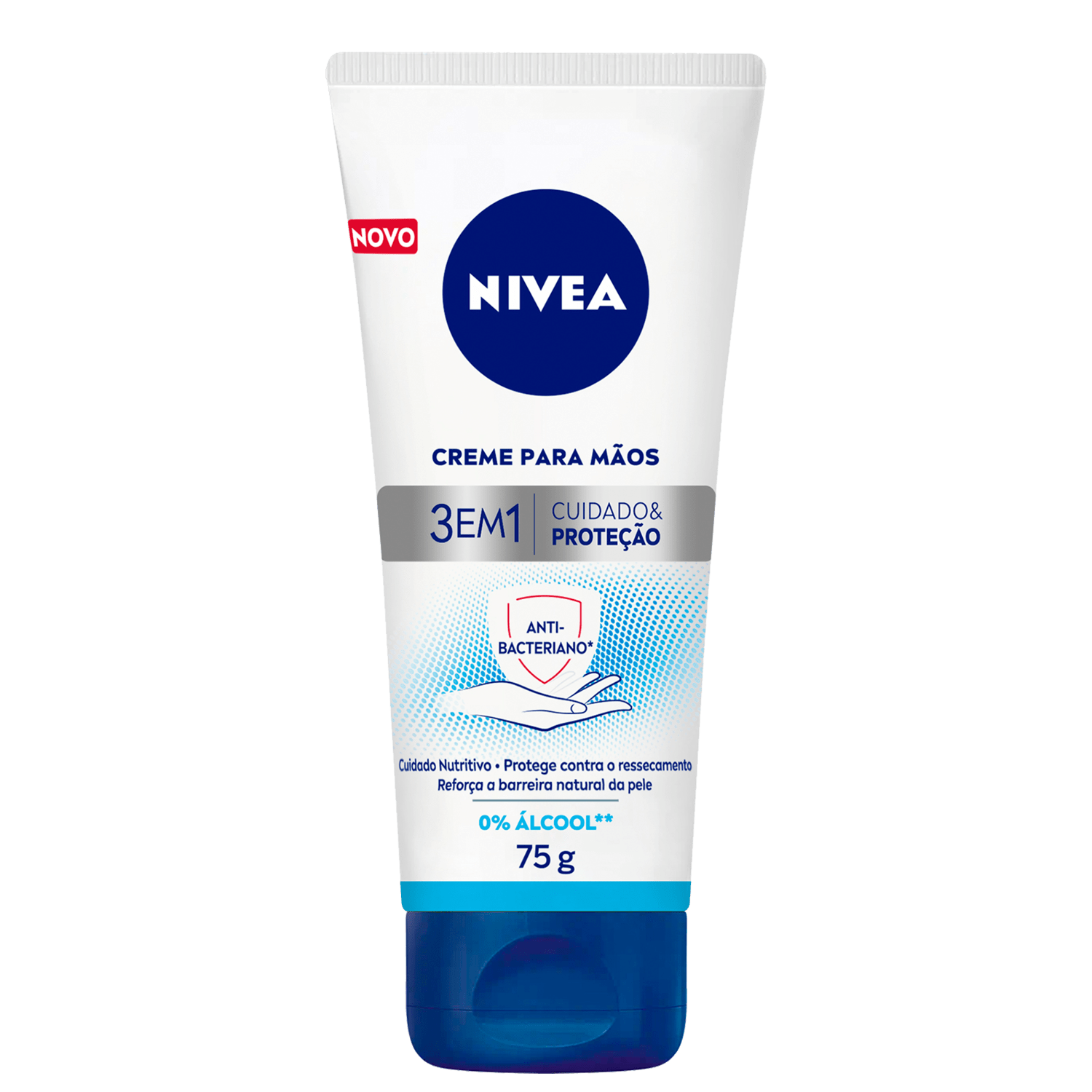 Creme para Mãos NIVEA Ação Antibacteriana 3 em 1 75g