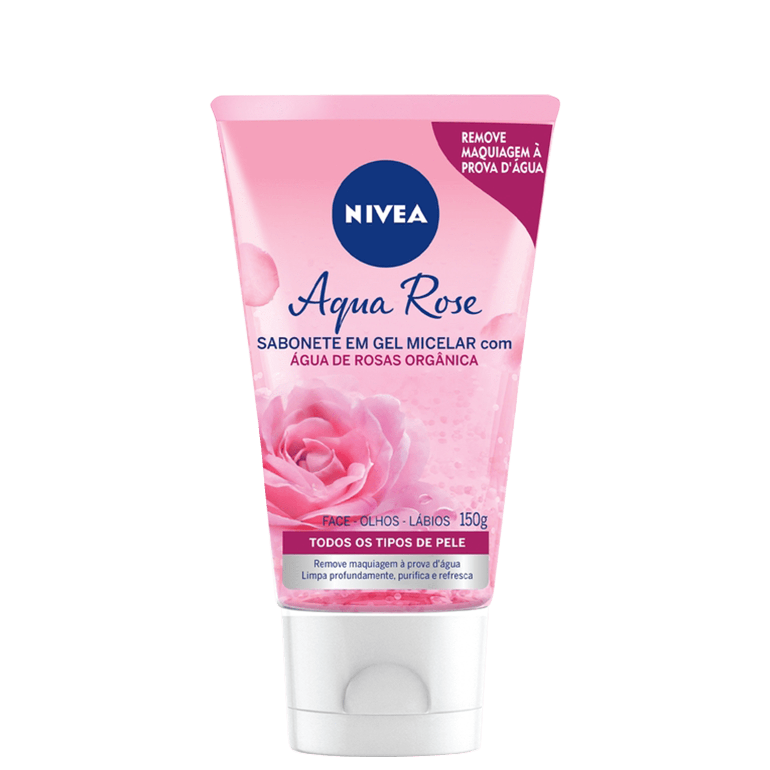 Sabonete em Gel Facial NIVEA Aqua Rose 150ml