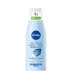 Solucao de Limpeza Facial Nivea Locao 2 em 1 Leite de Limpeza e Tonico 200ml