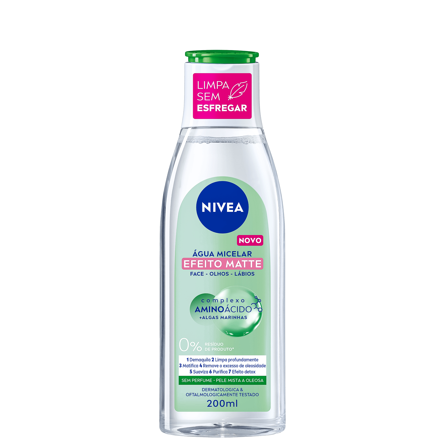 Água Micelar NIVEA Solução de Limpeza 7 em 1 Efeito Matte 200ml