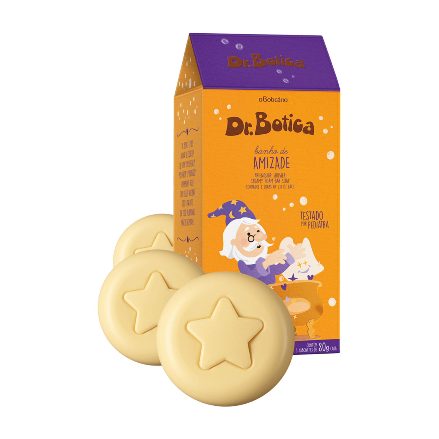 Sabonetes em Barra o Boticário Dr Botica Banho de Amizade 3x80g