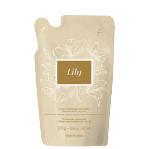 Refil Creme Acetinado Corporal O Boticário Lily Hidratante Desodorante 250g
