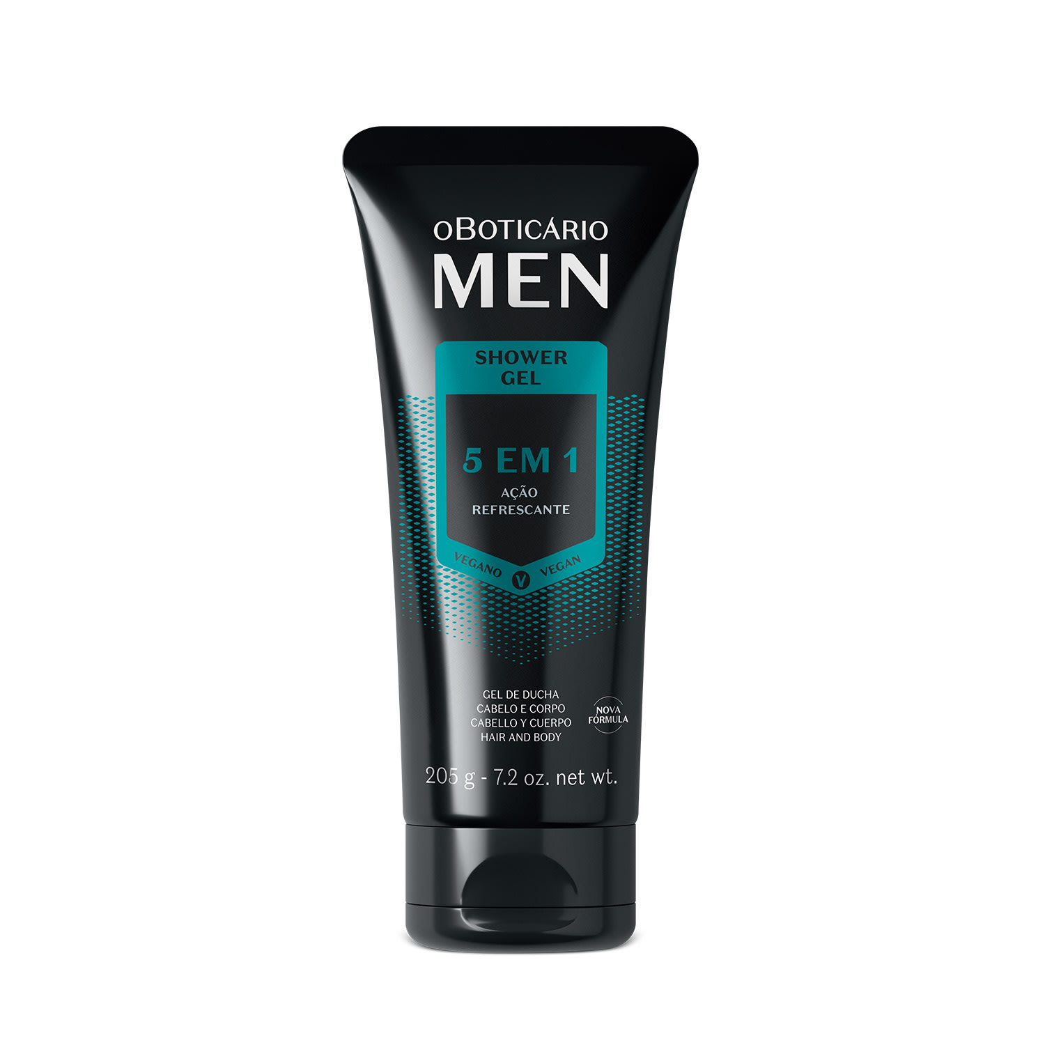 Gel de Banho o Boticário Men 5 em 1 Cabelo e Corpo 205g