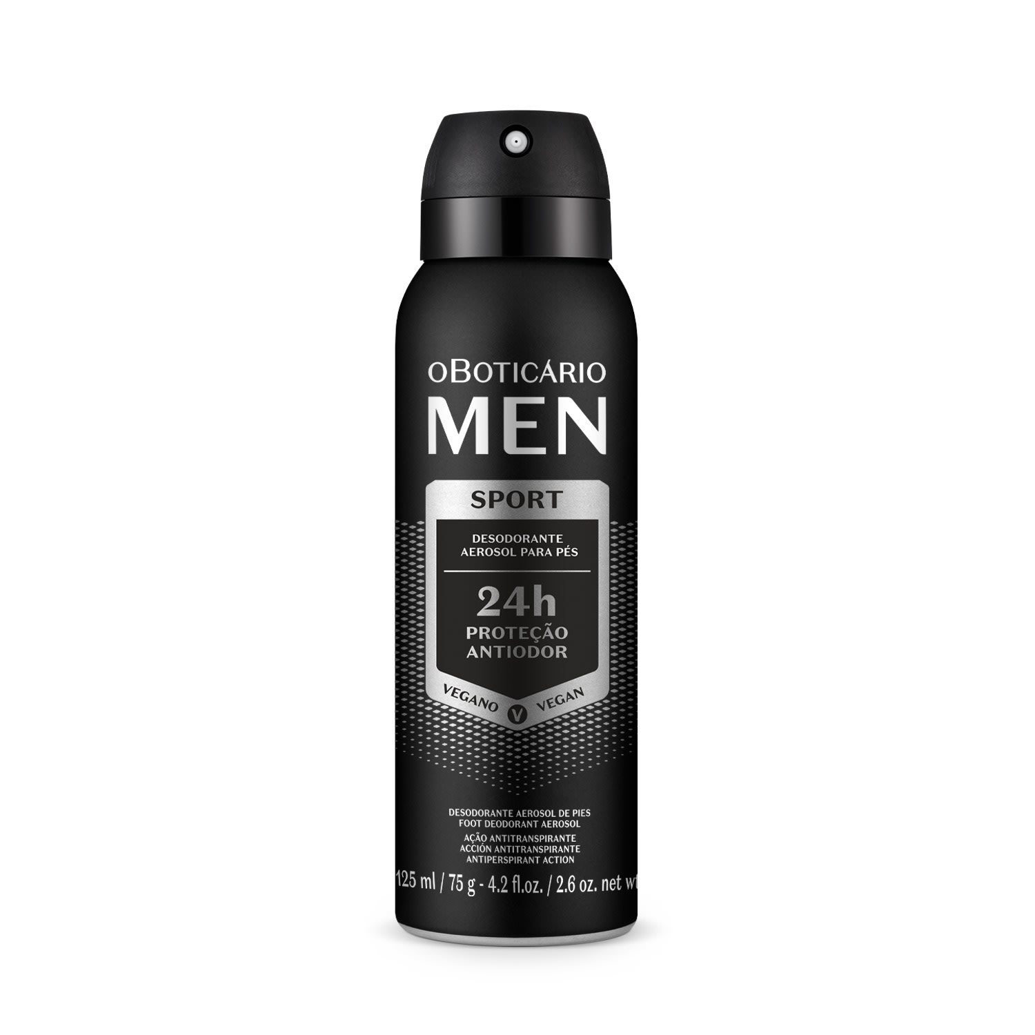 Desodorante Aerossol para os Pés O Boticário Men Sport 125ml