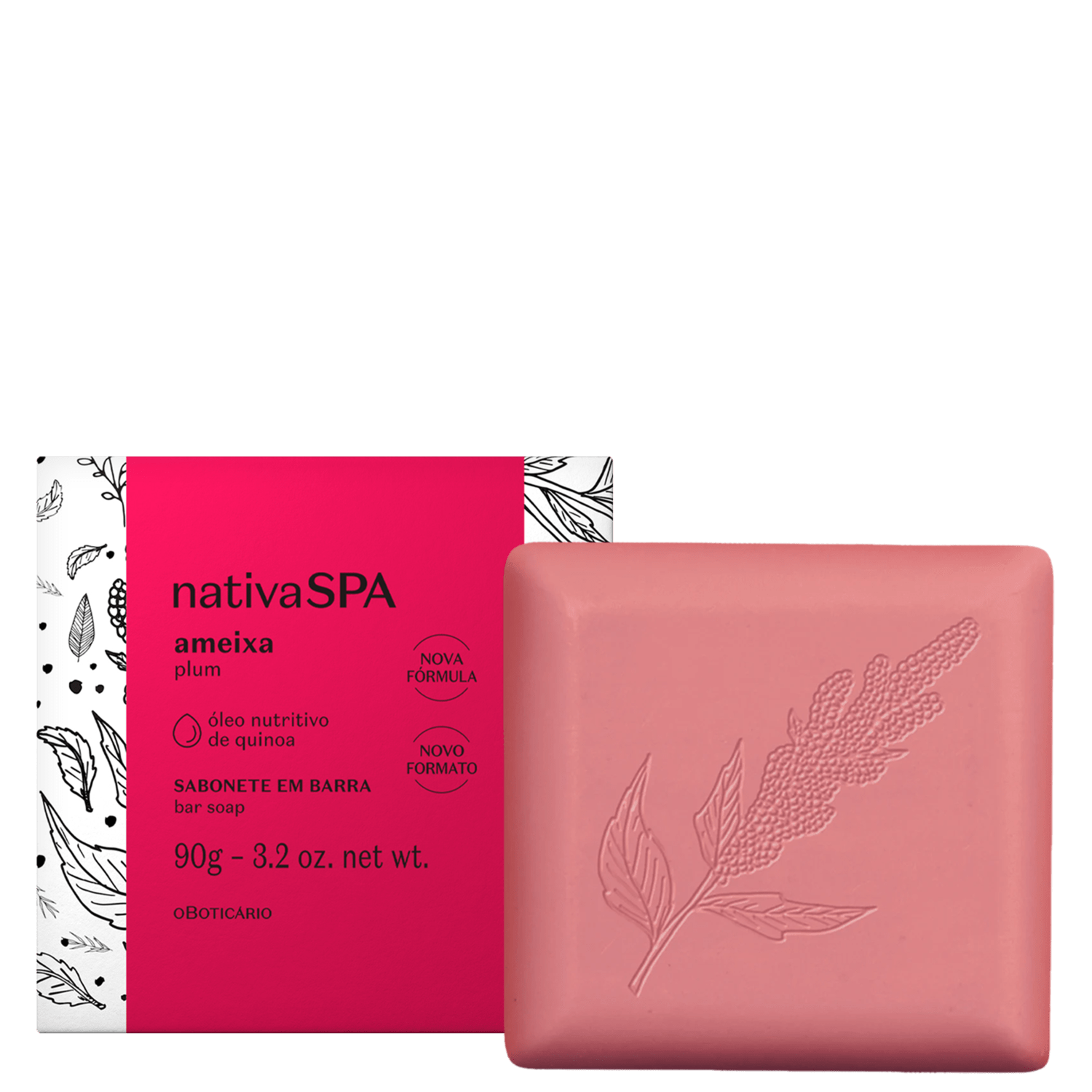 Sabonete em Barra o Boticário Nativa SPA Ameixa 90g