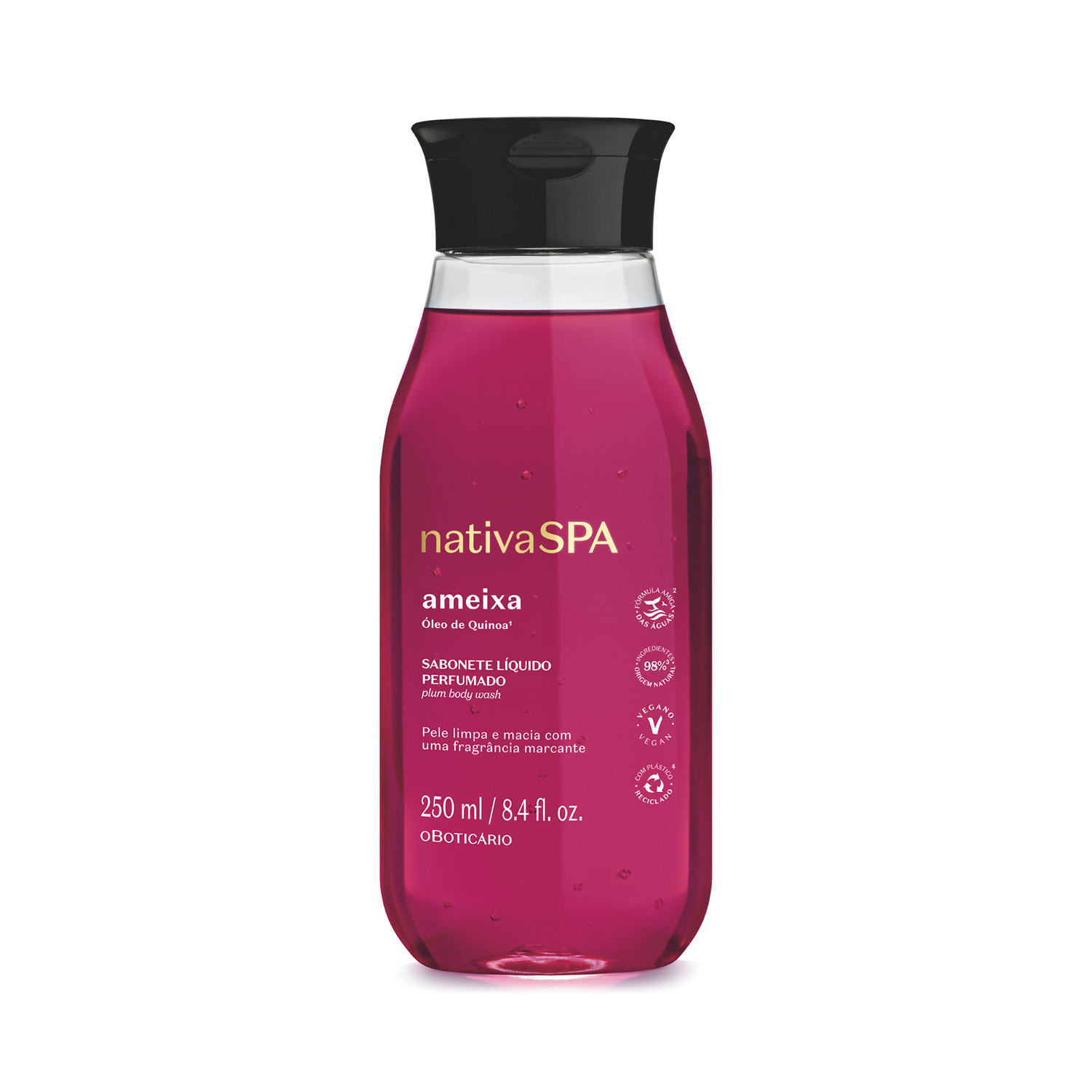 Sabonete Líquido Perfumado o Boticário Nativa SPA Ameixa 250ml
