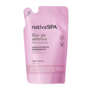 Refil Loção Corporal O Boticário Nativa SPA Flor de Ameixa Nutritiva Desodorante 400ml
