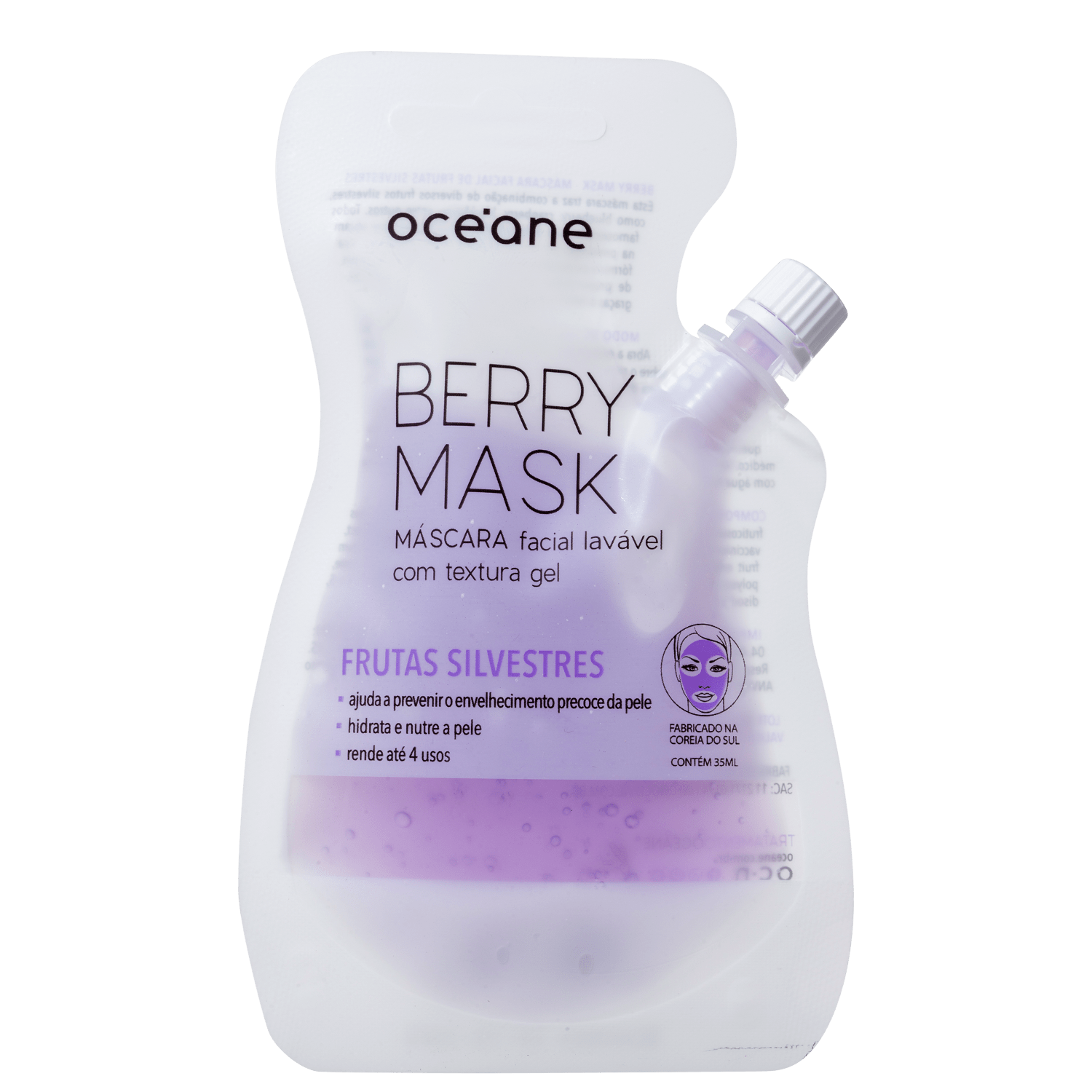 Máscara Facial Océane Berry Mask Frutas Silvestres 35ml
