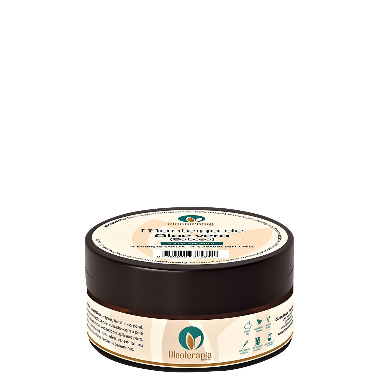 Manteiga Corporal e Capilar Oleoterapia Brasil Aloe Vera Babosa Multifuncional 30g