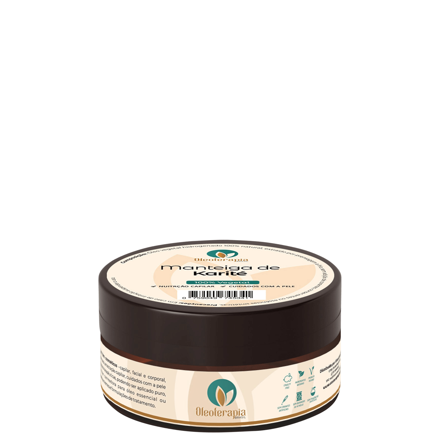 Manteiga Corporal e Capilar Oleoterapia Brasil Karité Multifuncional 60g