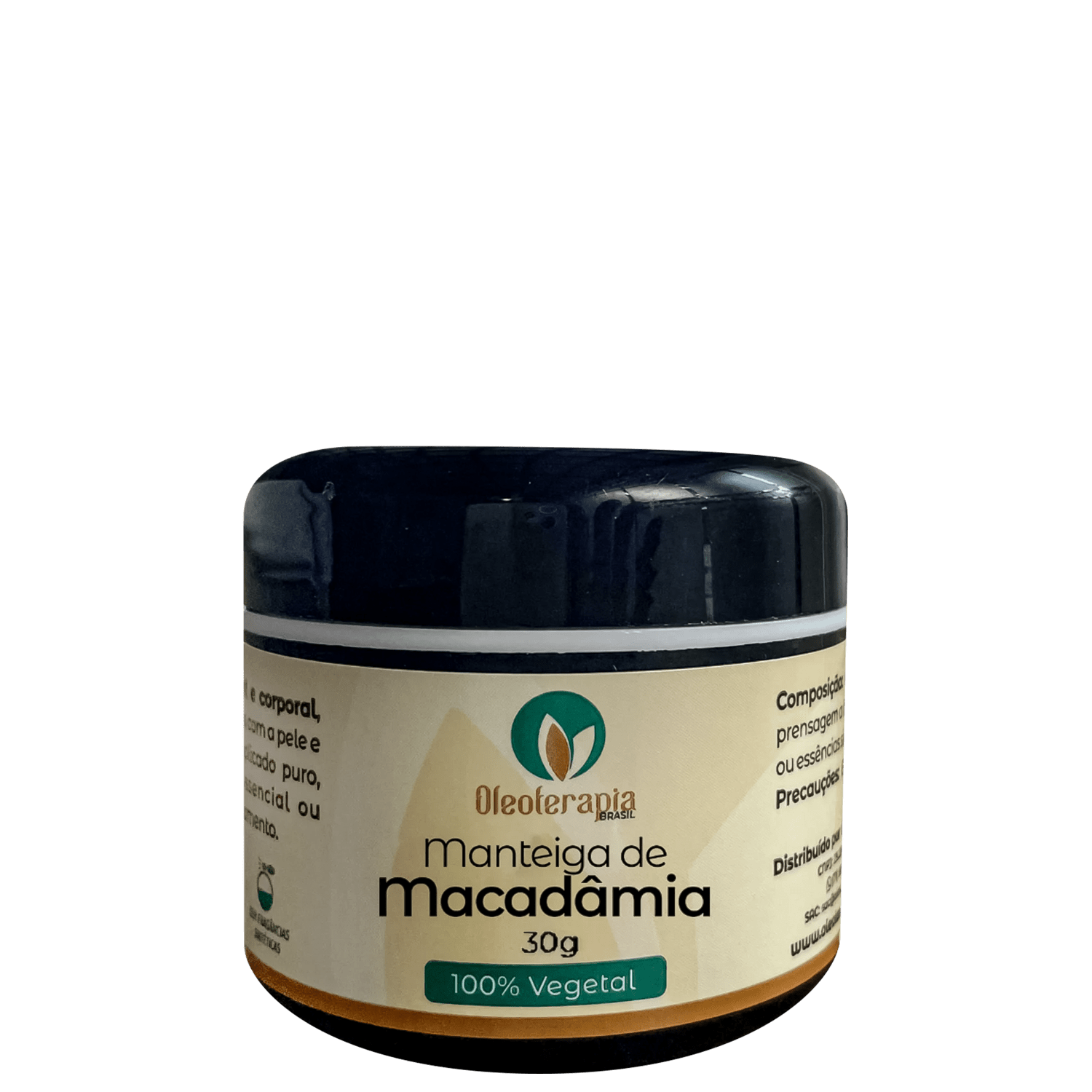 Manteiga Corporal e Capilar Oleoterapia Brasil Macadâmia 30g